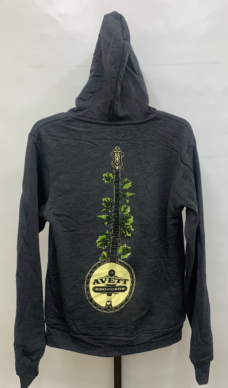 Bella + Canvas Avett Brothers Banjo Fleece Hooded Zip Gray Jacket Choose Size
