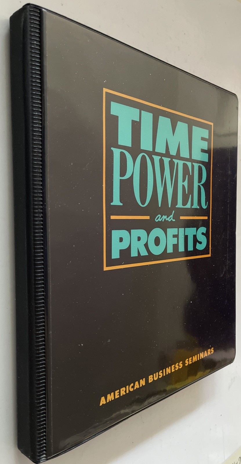 “Time, Power and Profits “ American Business Seminars 1988 Six Tapes with Book