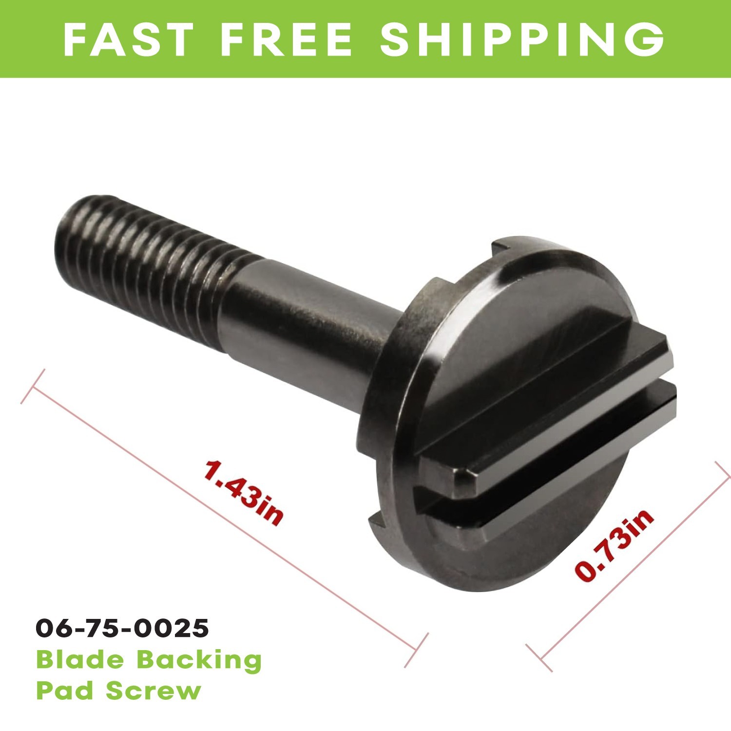 06-75-0025 Blade Backing Pad Screw for Milwaukee 2626-20 M18 Multi-Tool Black