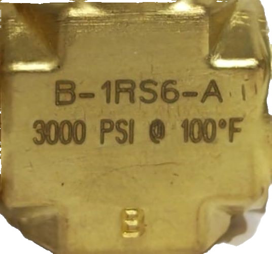 WHITEY B-1RS6-A Brass Needle Valve 3/8″