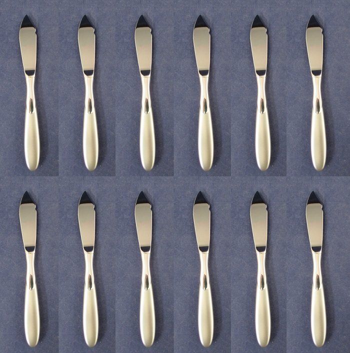 Oneida PARADOX  Stainless  Flatware Butter / Cheese  Servers SET OF TWELVE