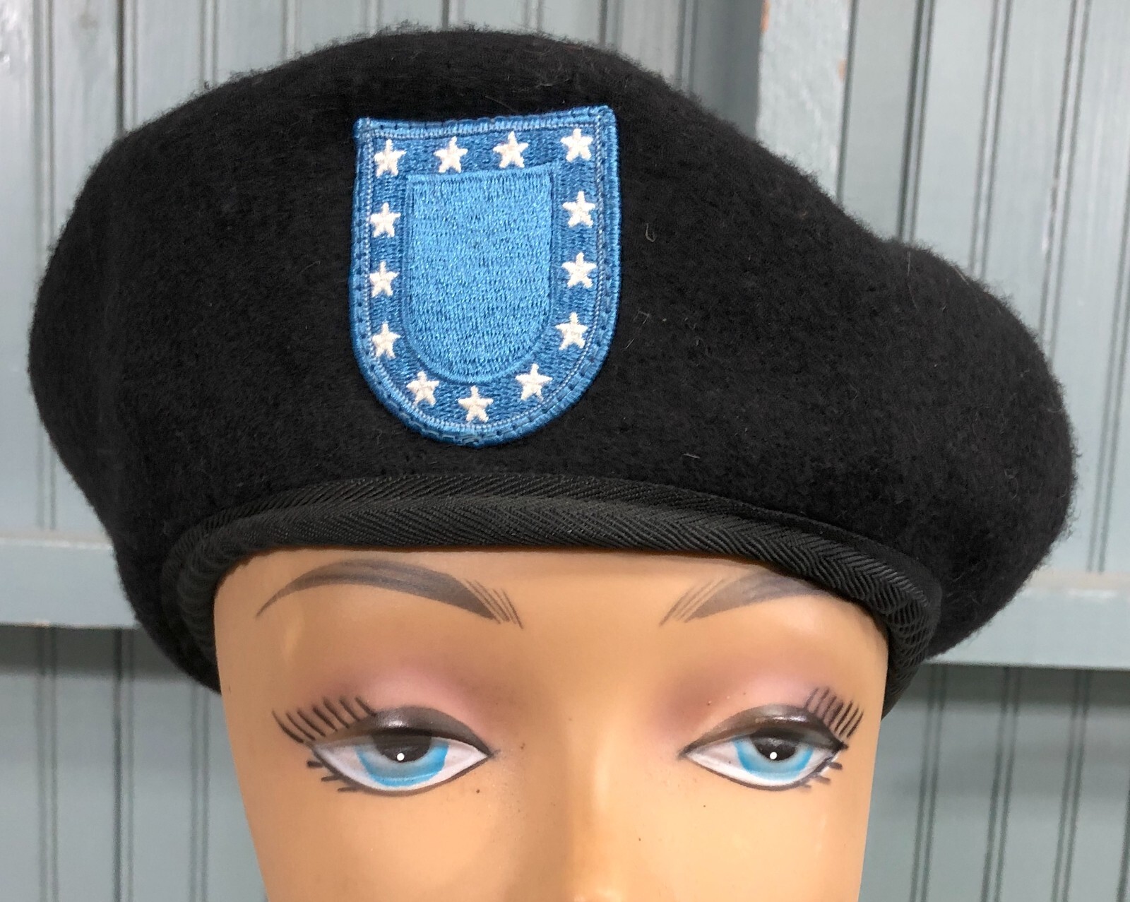 DSCP Garrison Collection Wool Black Beret 7 1/4 Military