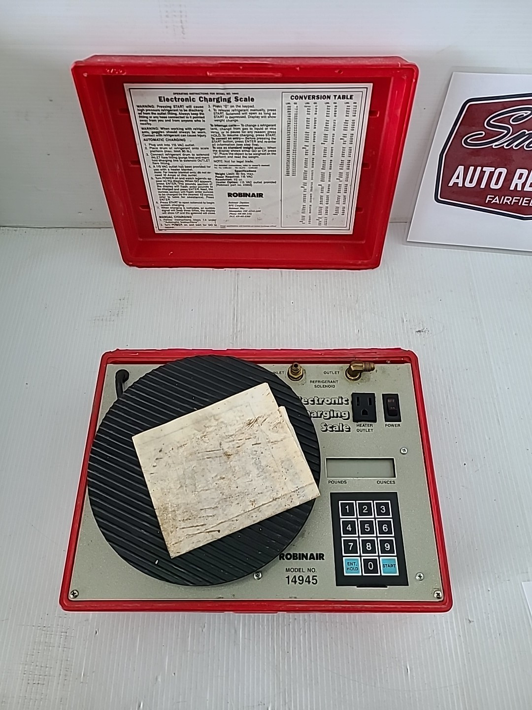Electronic Charging Scale Robinair Model 14945 115VAC