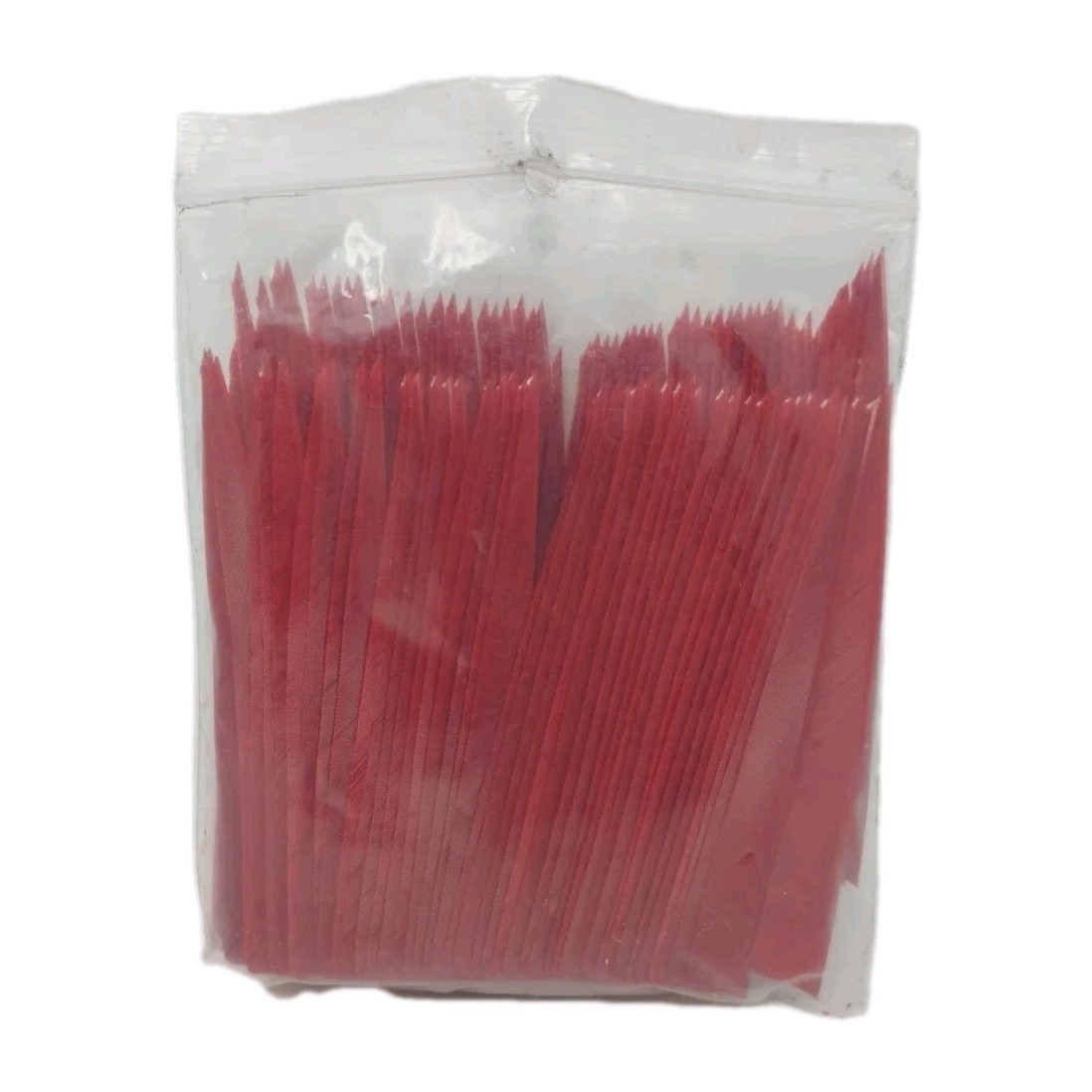 100pk Archery Arrow Feathers 5" Right Wing: Shield Rose Red