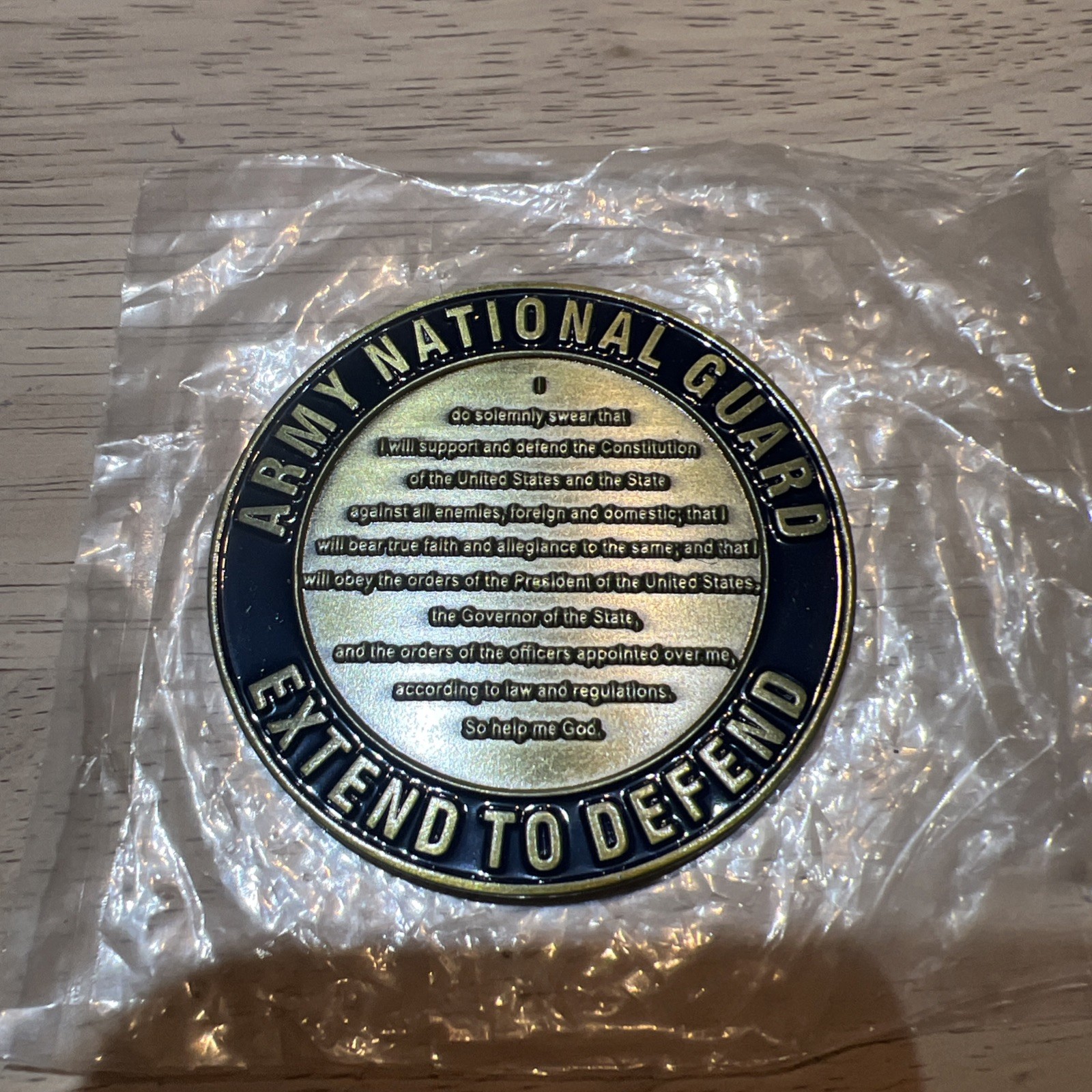 National Guard Extend to Defend Always Ready Always There. 2” Challenge Coin.