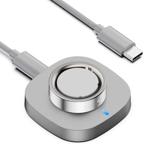 Charger Compatible with Aura-Ring Gen 4, Charging Dock with USB-C Cable Size 8