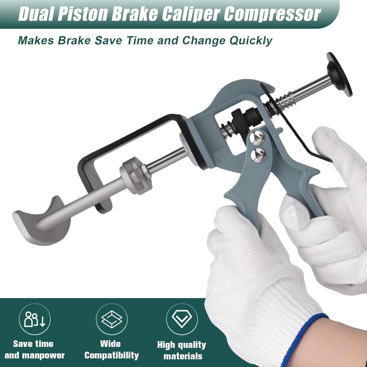 Dual Piston Brake Caliper Compressor Brake Pad Spreader Caliper Reset Tool