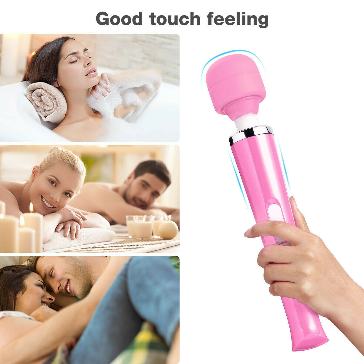 20 speed/10 vibration Handheld Vibrating Massager Wand Full Body Massage Stick