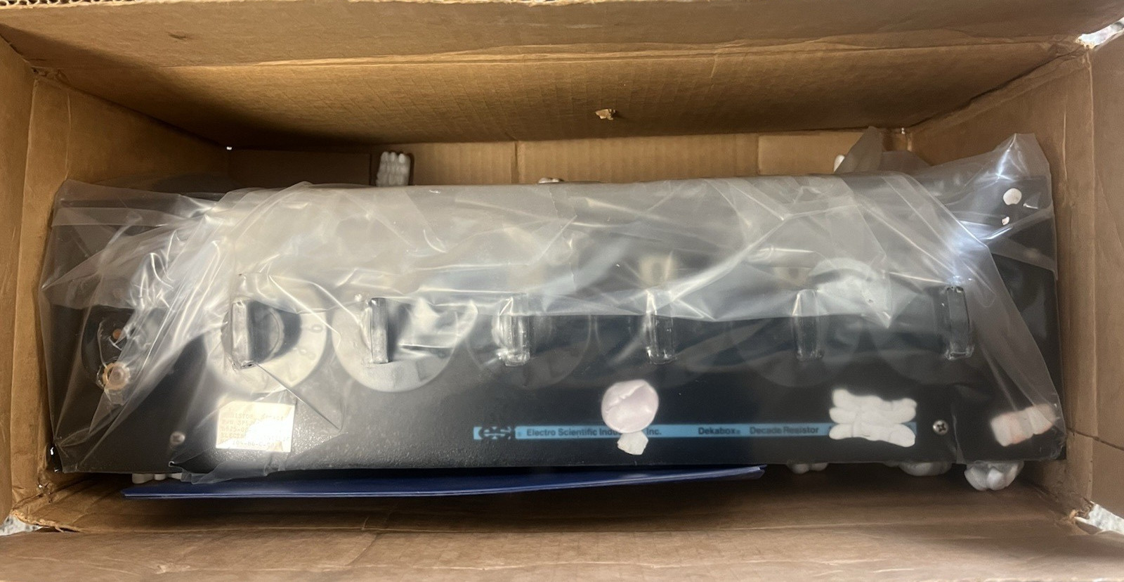 BRAND NEW ESI DEKABOX MODEL DB62 IN LINE DECADE RESISTOR P/N SP5246 WITH MANUAL