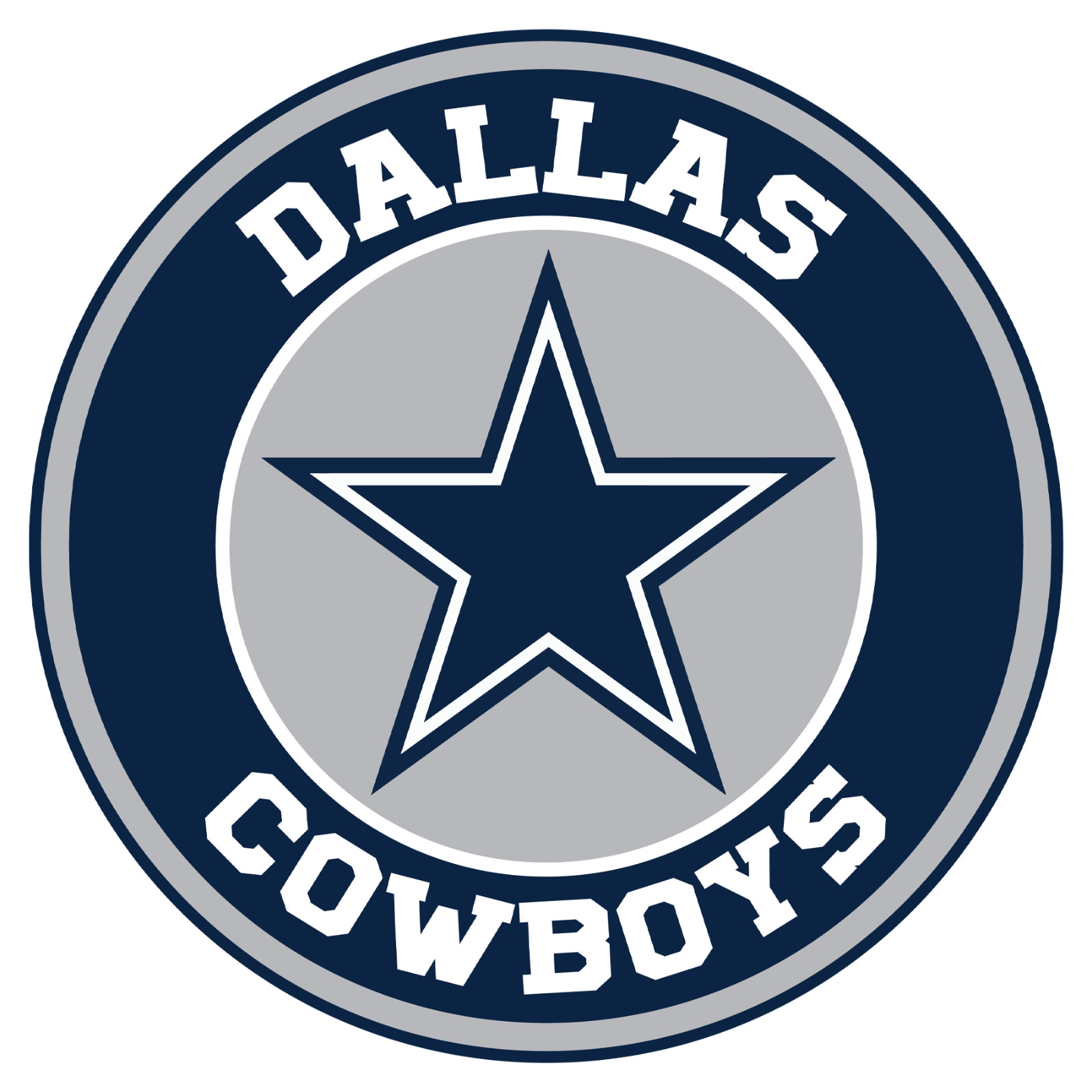 Dallas Cowboys 3" Round Decal / Buy 2 Get 1 FREE / FREE Shipping