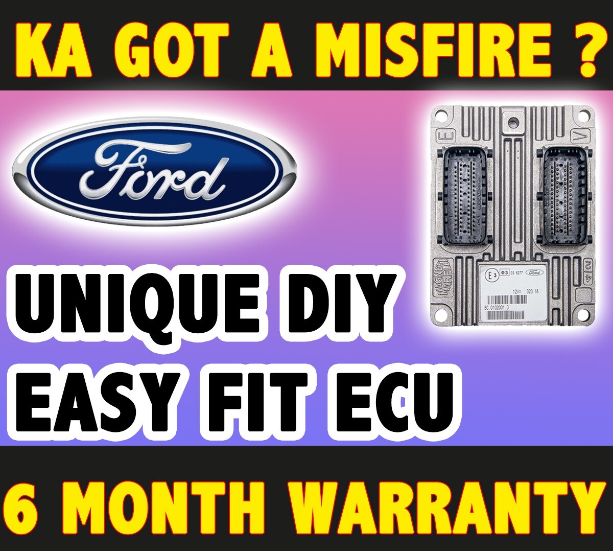 EASY FIT FORD KA ECU AW5SF9.AC 51903151 51899840 5188607 VIRGIN PLUG & PLAY