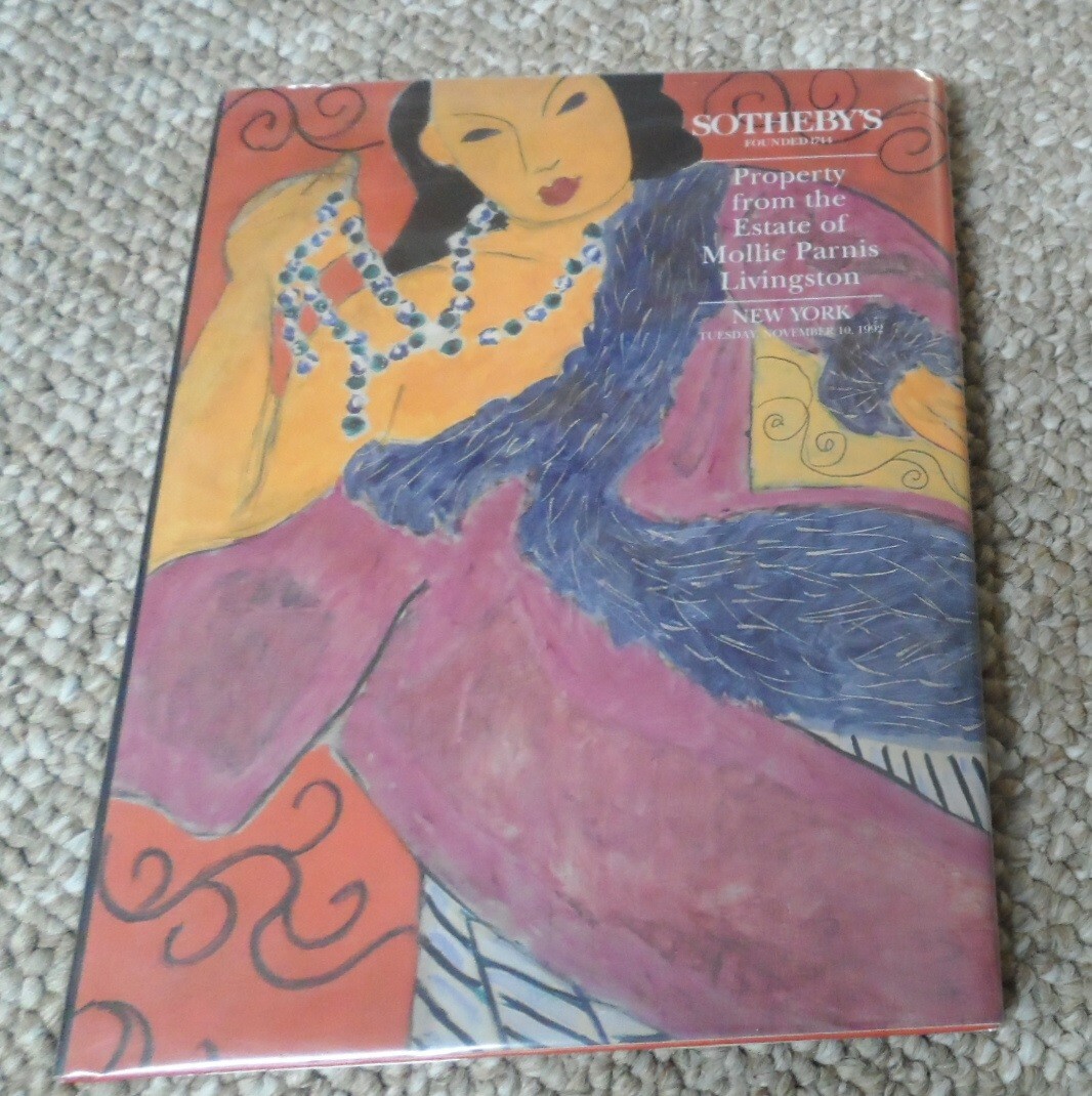 Sotheby's Auction Catalog Estate of Mollie Parnis Livingston. NYC Nov 10, 1992