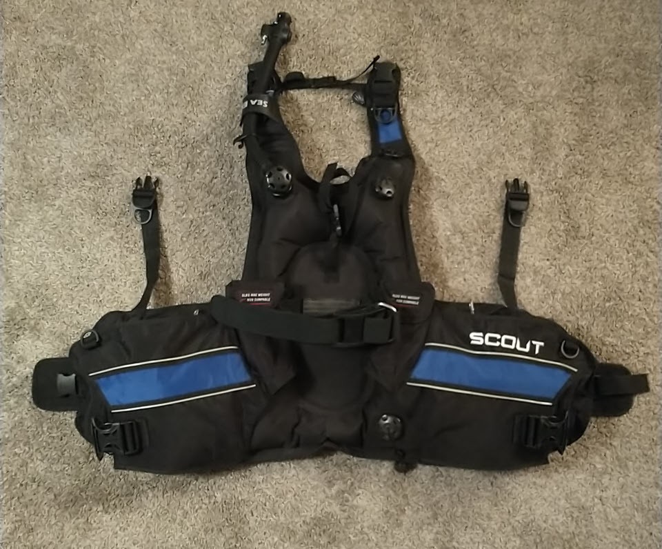 U. S. Divers Sea Elite Scout BCD Size Sm-Lightweight For Travel