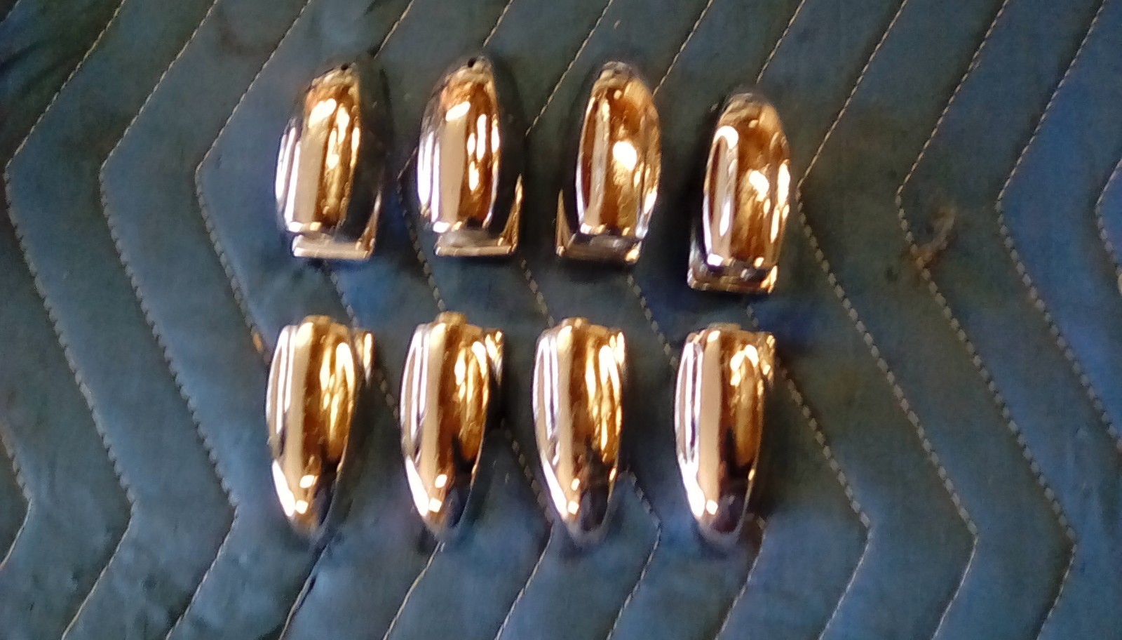 Vintage Japan Pearl Stencil Drum Lugs Tom
