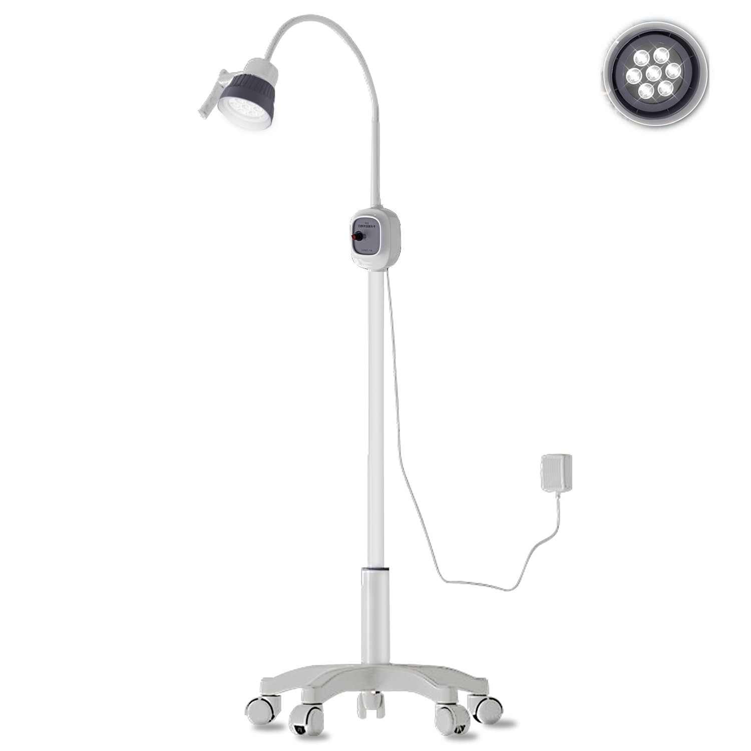 12W Surgical Examination Lamp 360° Rotation Floor Stand Type LED Operating Lamp