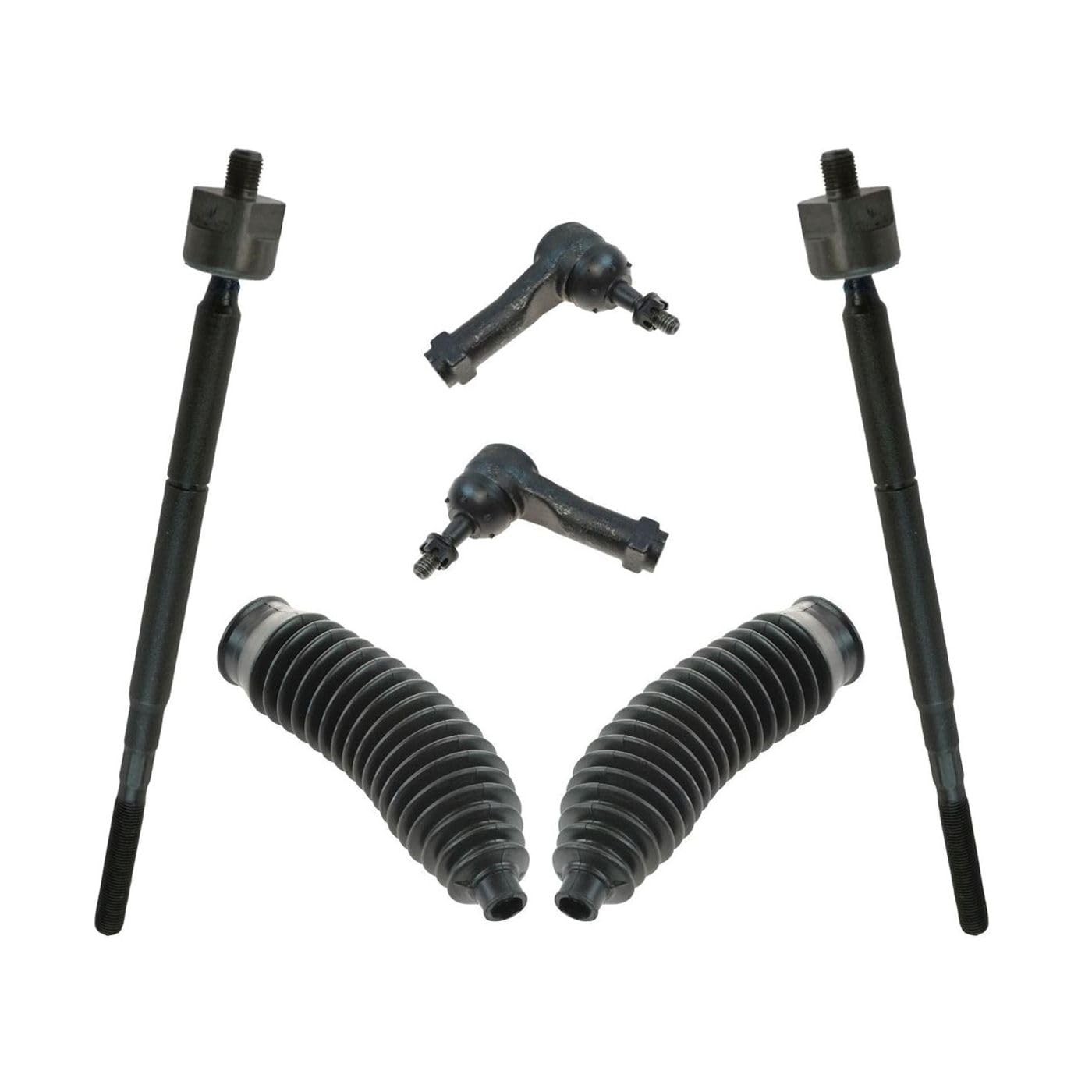 Front Inner Outer Tie Rods Steering Rack Bellows 6Pc for Torrent 2006-2007