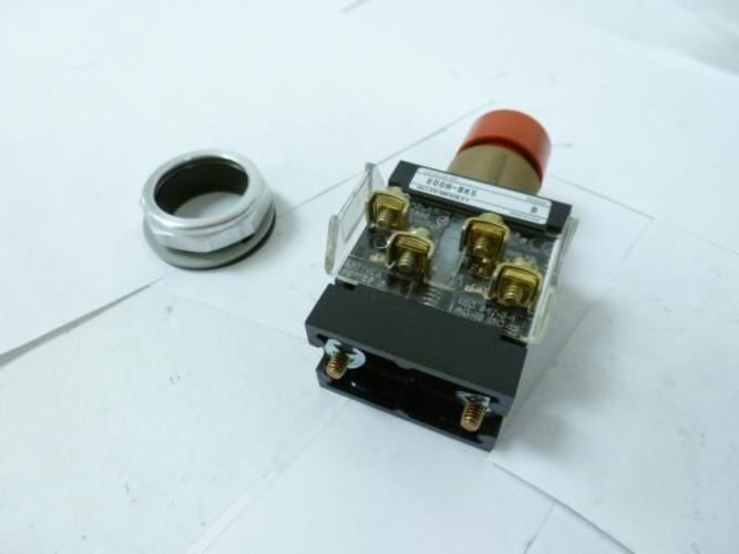 198434 New-No Box; Allen-Bradley 800H-BK6B Pushbutton Switch 600V