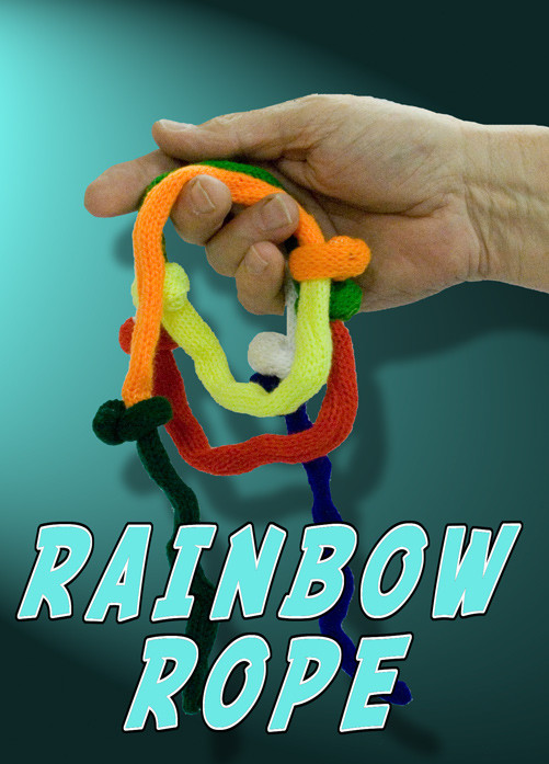 RAINBOW ROPE BLENDO + VANISHING KNOTS Multi 7 Color Easy Beginner Magic Trick