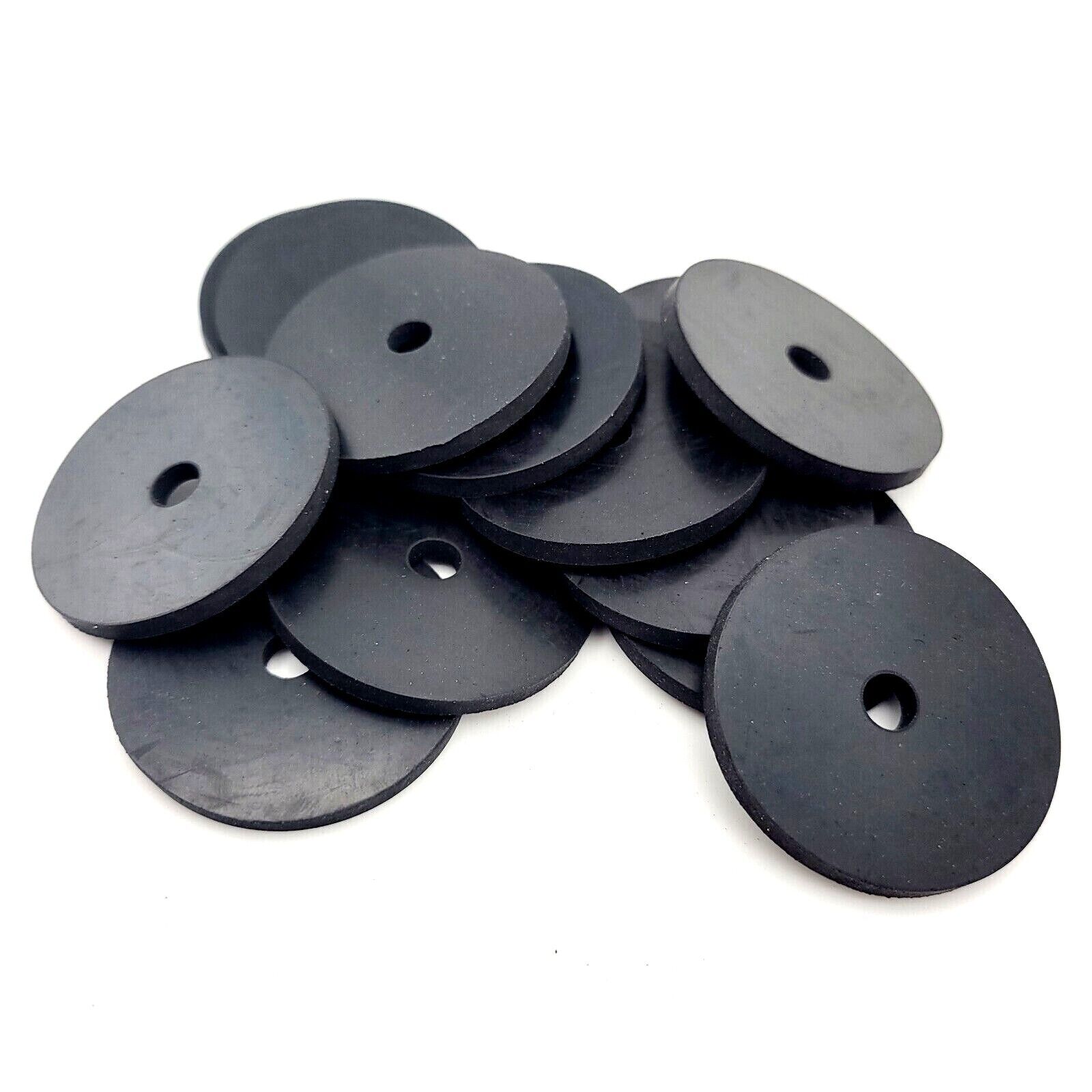 1/4" ID Rubber Fender Washers 1 1/2" OD Spacers 1/8" Thick 1/4 x 1 1/2 x 1/8