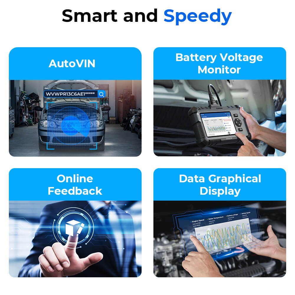 TOPDON AD500 Car Code Reader OBD2 Scan Smog Check Engine Fault Diagnostic Tool