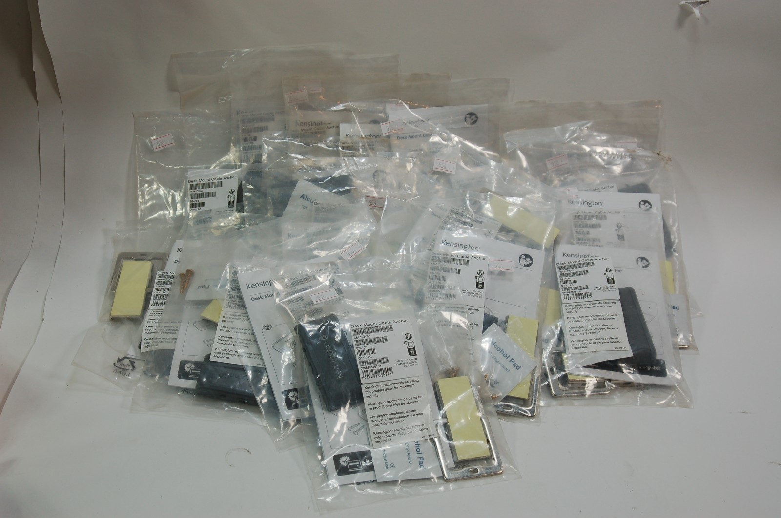 Lot of 20 NEW Kensington Desk Mount Cable Anchor for Security Cables K64613WW