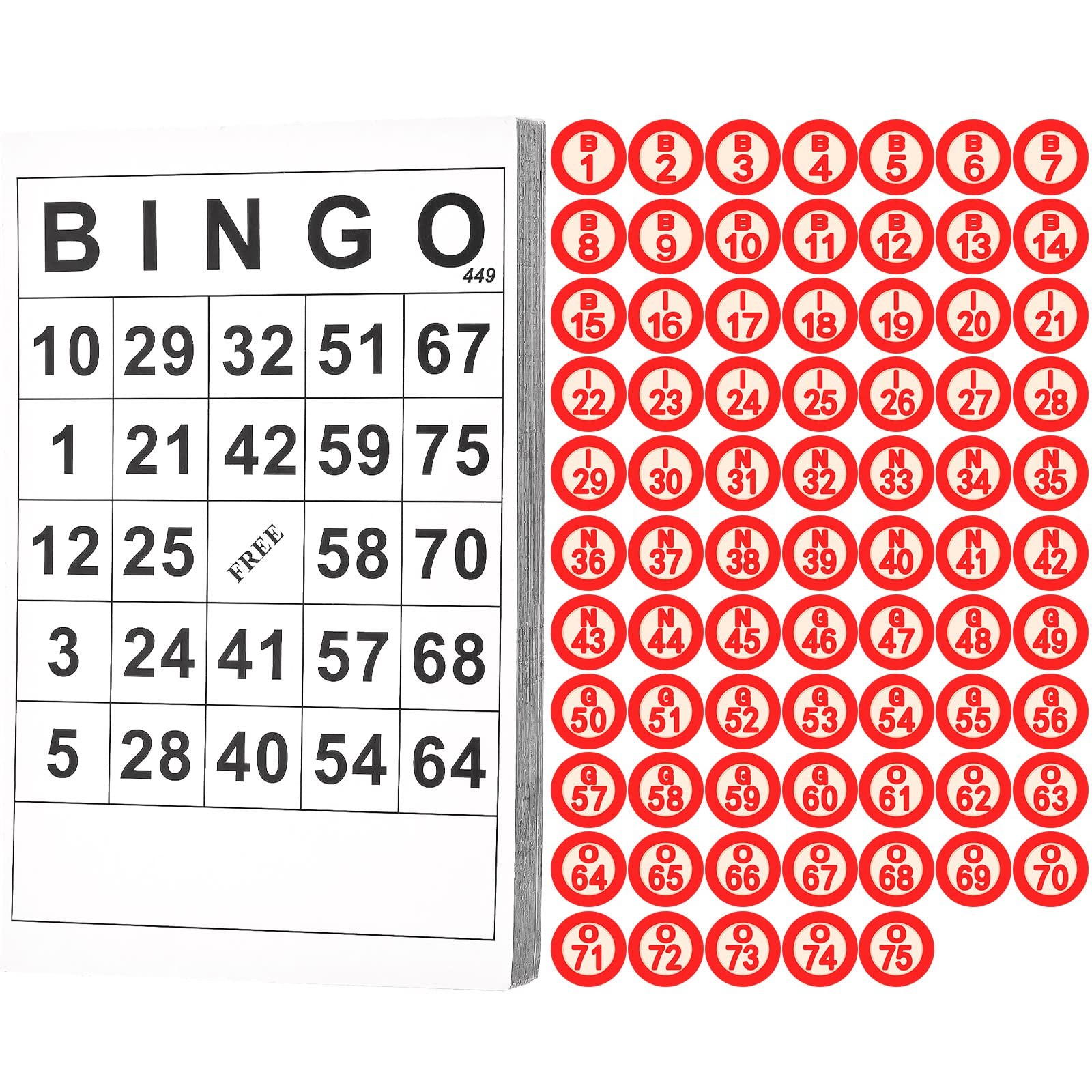 Vintage Wooden Bingo Board Game Set Includes Classic 40 Bingo Number Cards and 7