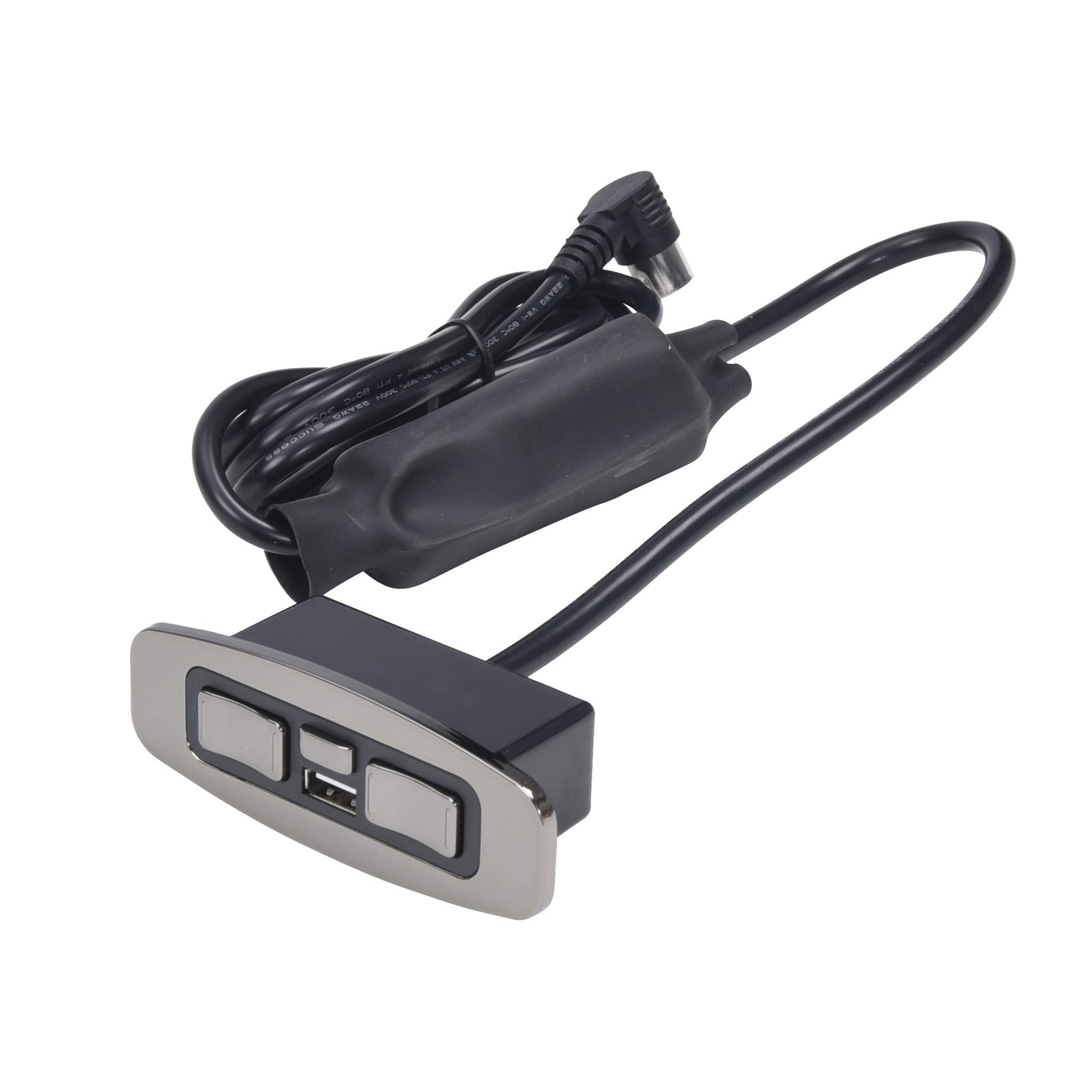 Okin 5 Buttons with USB, Sliver (Rectangle Shape+rectangle Buttons) Left Side