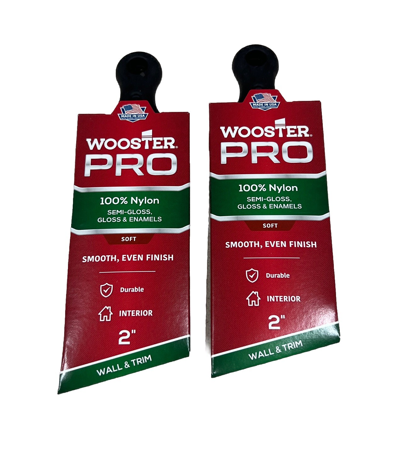 Wooster Pro Paint Brush, 100% Nylon, 2-Inch, (2 PACK)