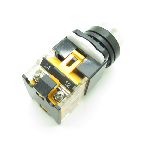 10 x Yellow Push Button Switch Pushbutton Latching 22mm NO + NC 10A Wholesale