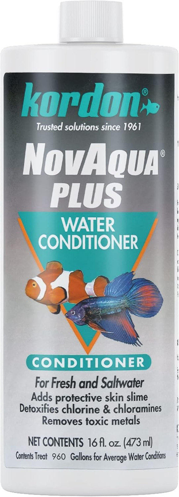 NOVAQUA plus - Freshwater & Saltwater Aquarium Water Conditioner – Instantly Det