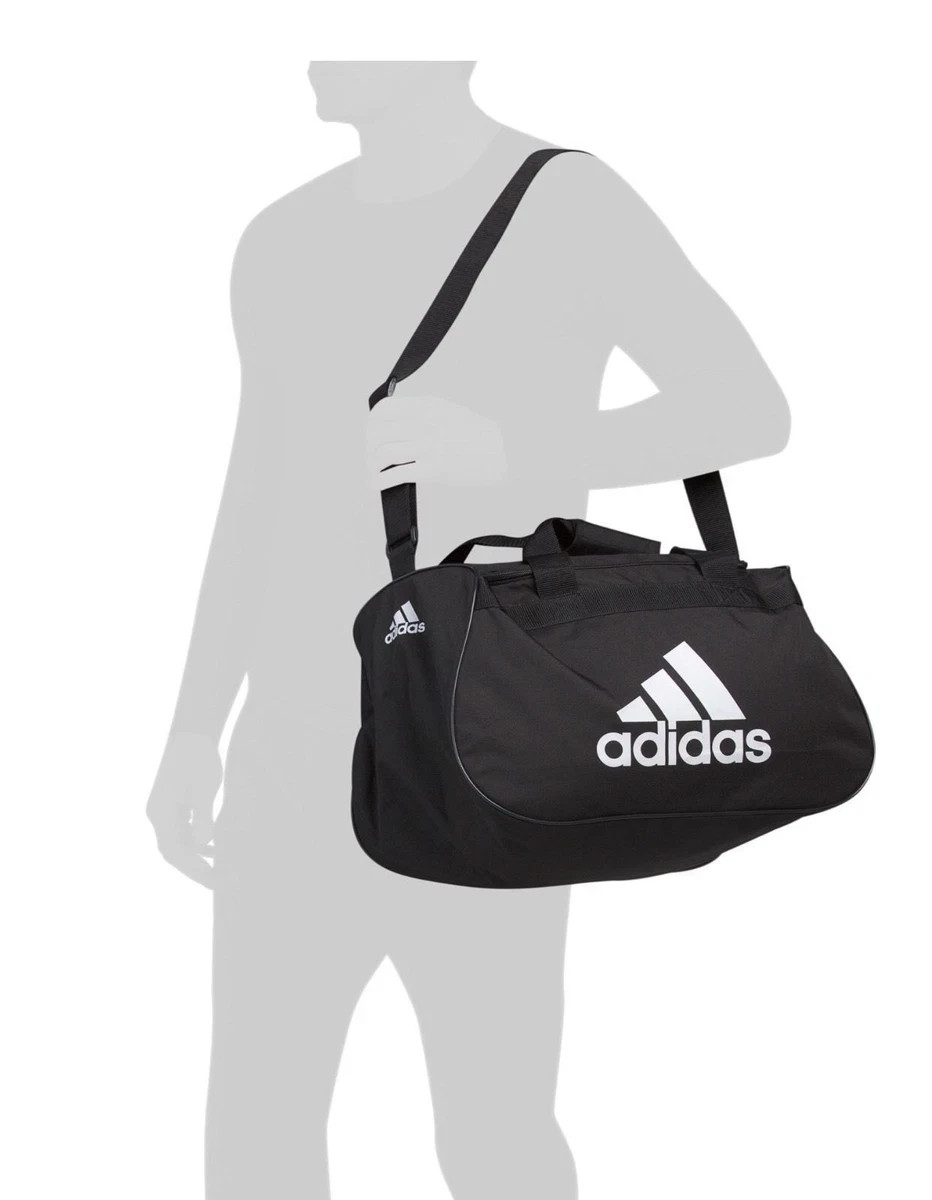 Adidas Diablo II Small Duffel Black Gym Bag Travel Shoulder M273608 New MSRP $25