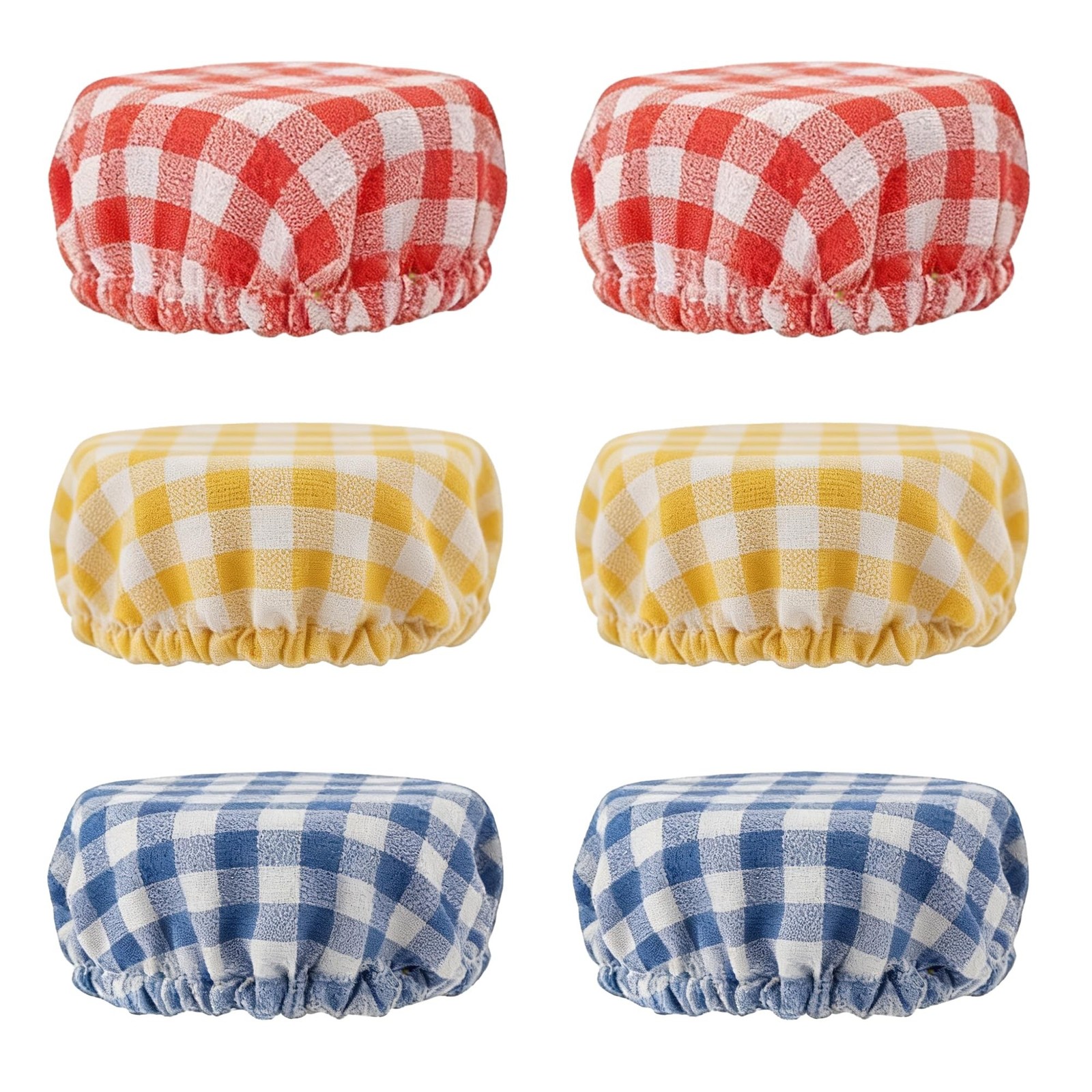 Sourdough Jar Cover, Reusable Sourdough Cloth Cover, 6pc Handmade Cotton Clot...