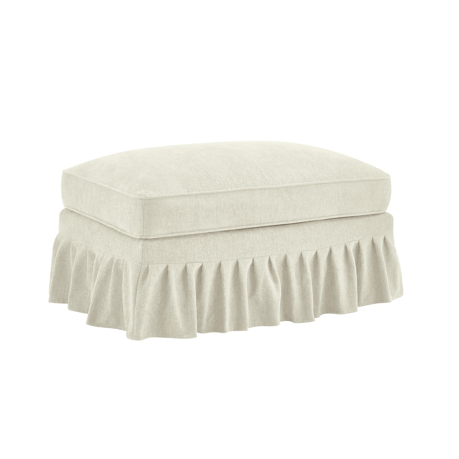 Modular Chenille Cloud Sofa, Detachable Skirt, Multiple Configurations, L-Shape