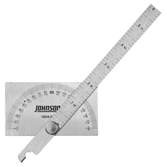 Johnson Level 6" Stainless Steel Protractor