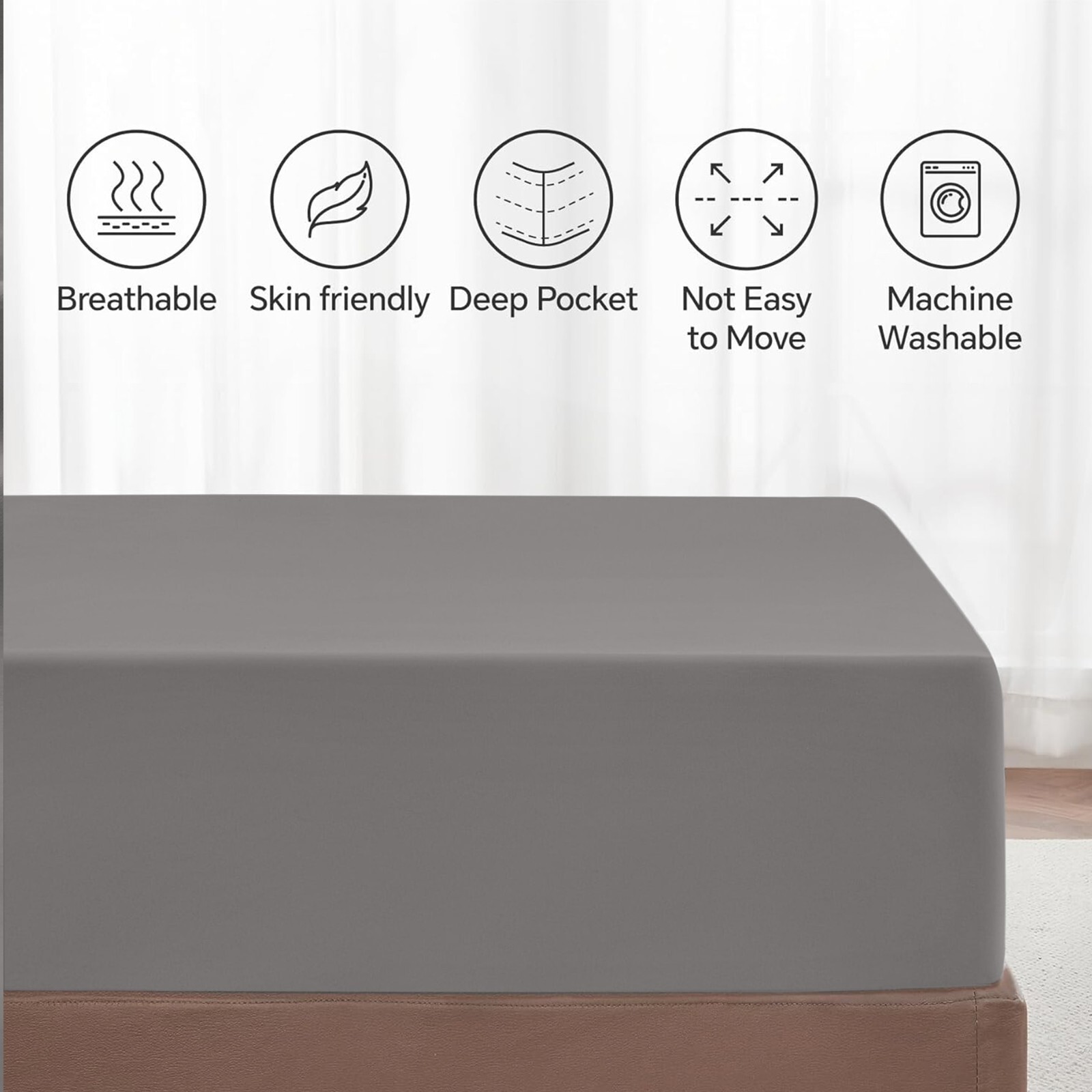 Extra Deep Fitted Sheet 30CM Ultra Soft Bed Sheets Single Double King Super King