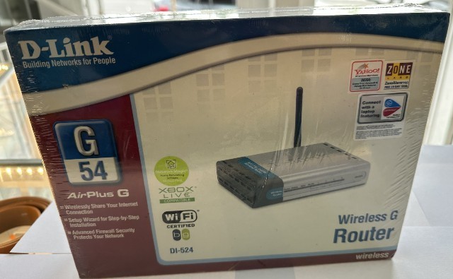 D-Link DI-524 AirPlus G 54 802.11g 2.4GHz Wireless Router, Firewall New & Sealed