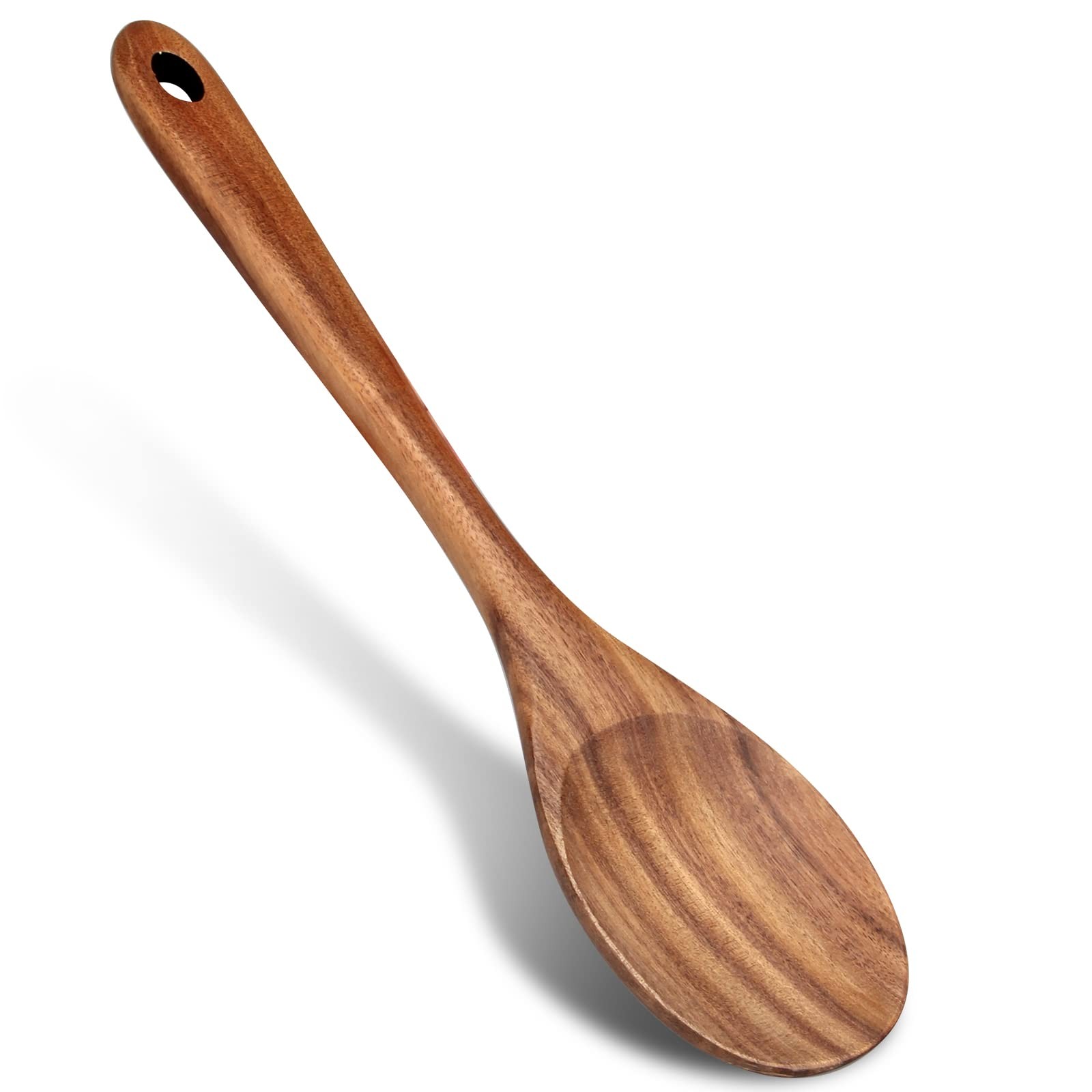 14 Inch Large Wooden Spoon for Cooking Mixing Spoon Serving Spoons Big Non St
