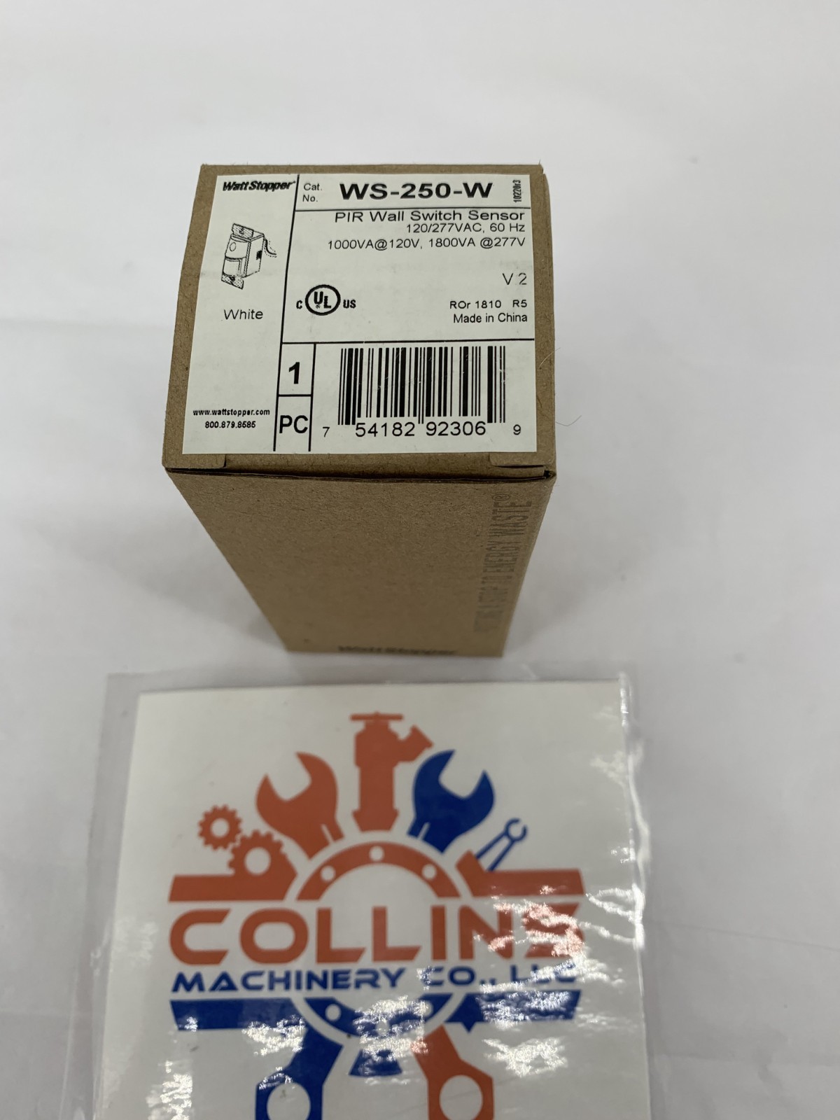 Wattstopper WS-250-W Passive Infrared Wall Switch Occupancy Sensor 120/277VAC