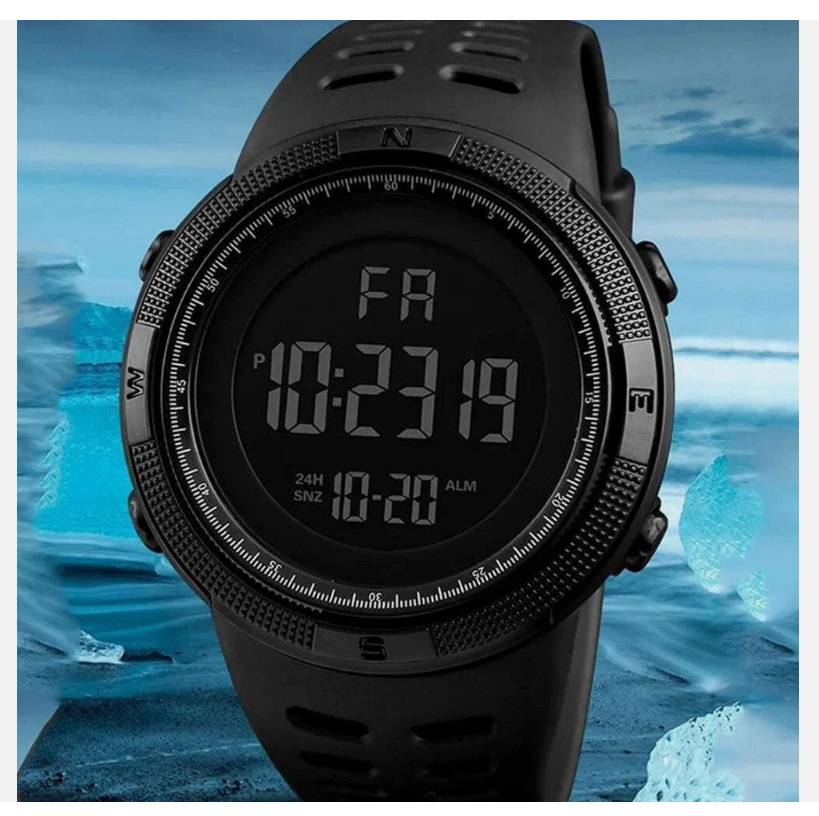 Waterproof Military Digital Sports Watch with Luminous LED Display for Boys