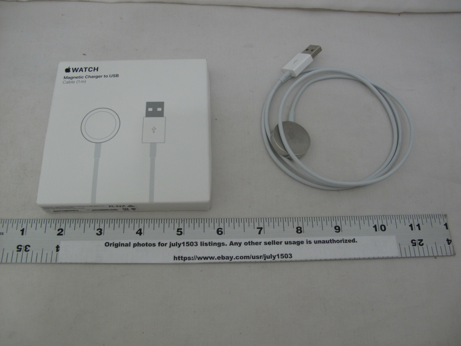 (1) NEW Genuine OEM Apple Watch Magnetic Charger to USB 1M - MX2E2AM/A (ob)