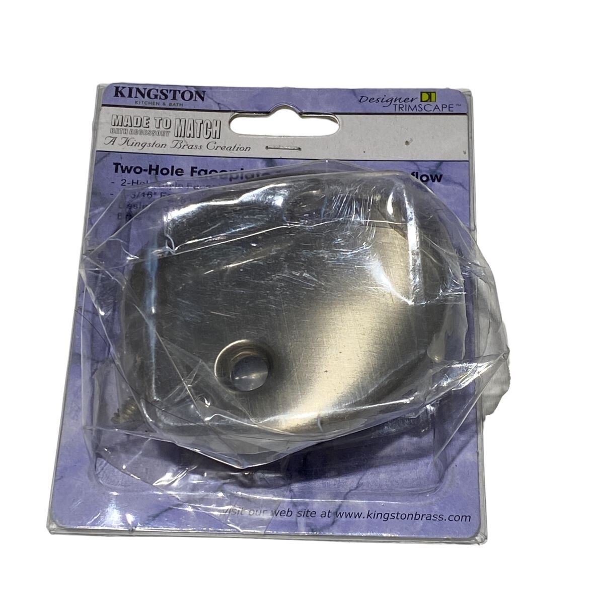 Kingston Brass Creation Two-Hole Faceplate For Waste and Overflow - New