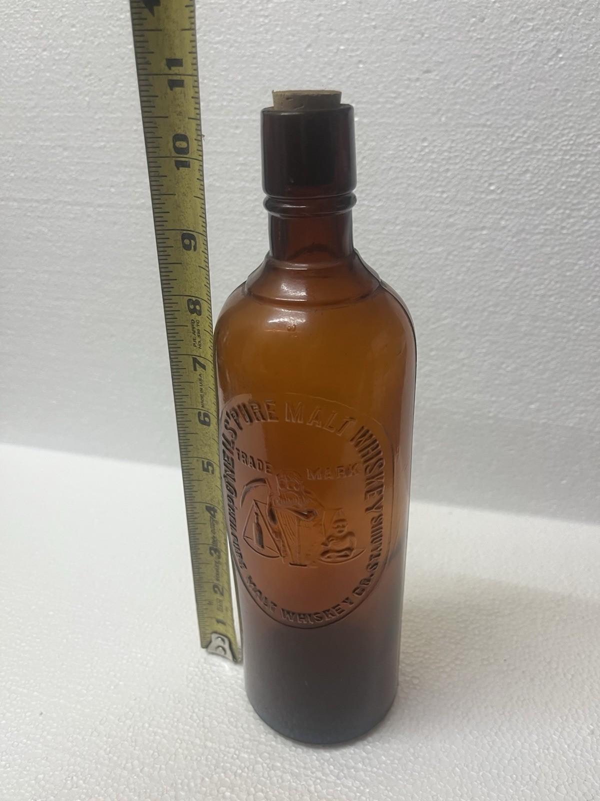 oneil’s pure malt whiskey bottle St. Louis