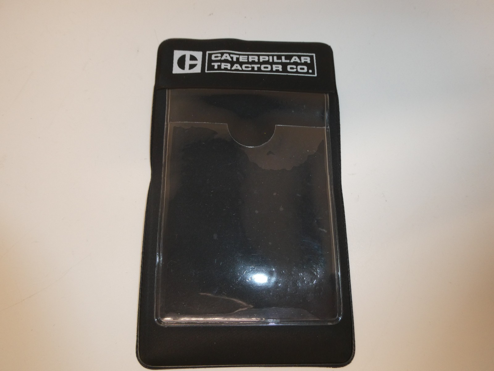 VTG 1980'S CATERPILLAR TRACTOR CO EMPLOYEE SHIRT POCKET NAME ID CARD HOLDER B
