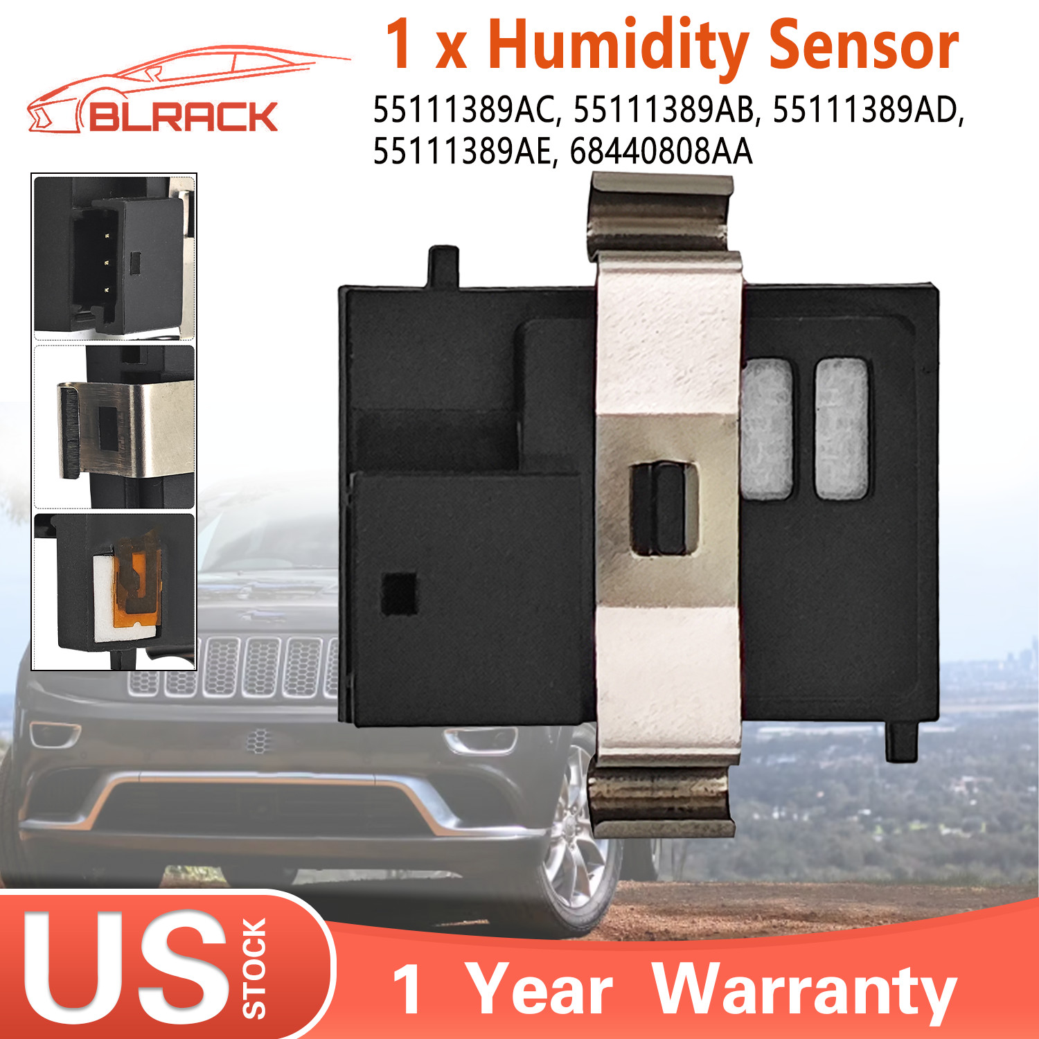 Humidity Sensor Fit Dodge Challenger Jeep Cherokee Chrysler 300 Ram 1500 Fiat