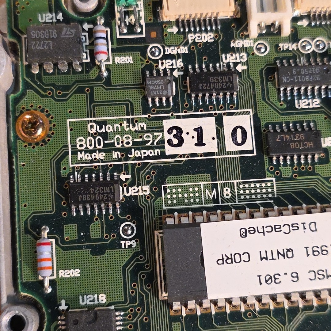 Vintage Quantum 800-08-97 Computer Prodrive LPS Hard Drive Apple Parts / repair