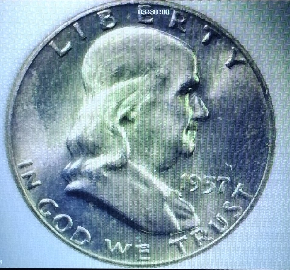 1957-D 90% SILVER 50¢ Franklin Half Dollar FBL - NICE!