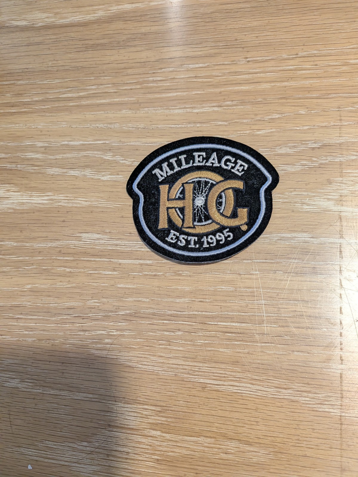 Harley Davidson VTG Style Mileage Est 1995 Motorcycle Biker Embroidered Patch
