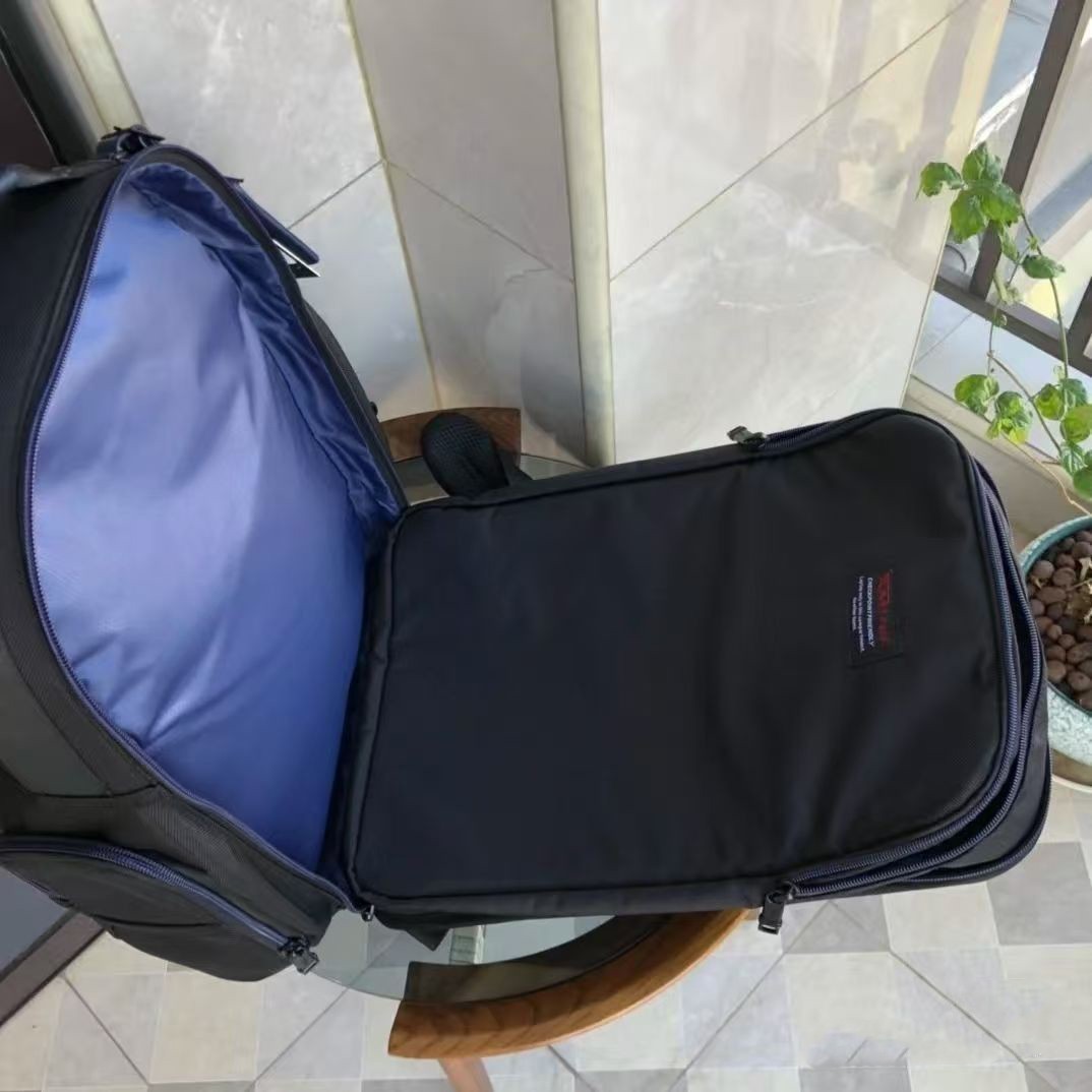 TUMI ALPHA 3 Brief Pack Backpack Blue Nylon Business Travel Sports Bag 2603578D3