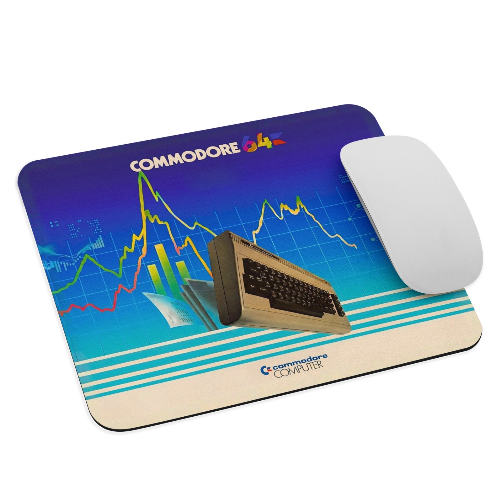 Commodore 64 - Retro Mouse Pad – The Ultimate 80s Tech Nostalgia! 9.5" x 7.75"