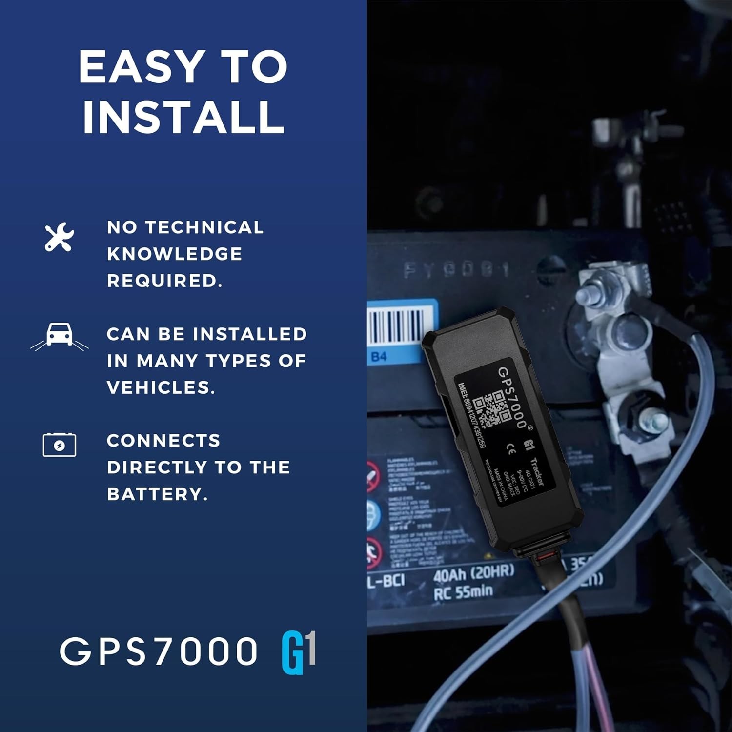 Real-Time Mini GPS Tracker - No Subscription, 4G Coverage for Fleet Management